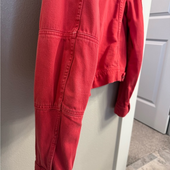 Free People Red Rumors Demin Jacket - Picture 10 of 11